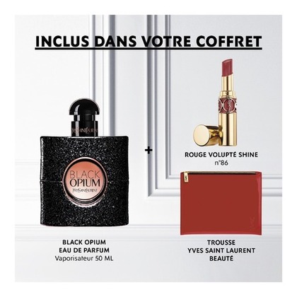 Yves Saint Laurent Black Opium Coffret Fête des Mères Eau de Parfum Black Opium & Rouge à lèvres - Parfum Femme YSL