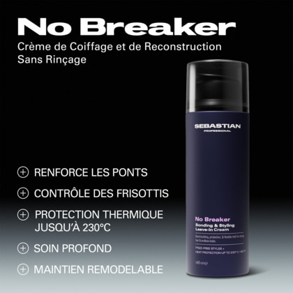 Crème de soin de coiffage et reconstruction sans rinçage