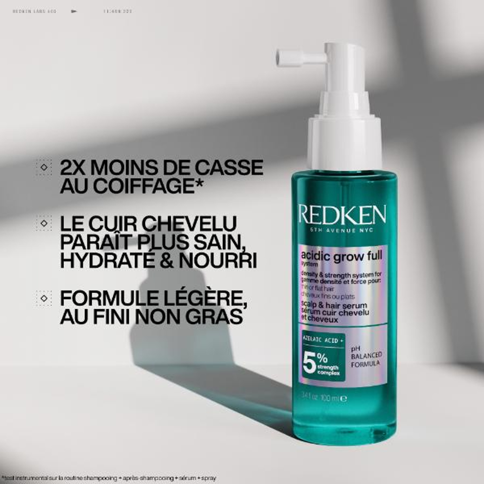 Sérum sans rinçage densité cheveux fins