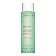 400mL Clarins LOTION TONIQUE Lotion tonique purifiante aux extraits de reine des près & fleur de safran  1 of 2 
