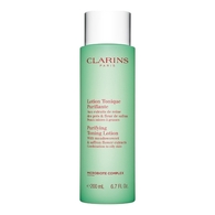 400ML Clarins LOTION TONIQUE Lotion tonique purifiante aux extraits de reine des près & fleur de safran  1 of 2 