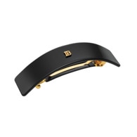  BALMAIN HAIR ACCESSOIRES Barrette noire pour cheveux large  1 of 2 