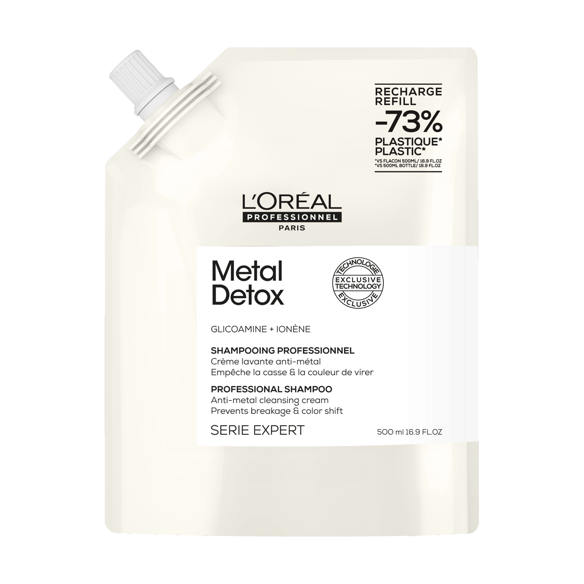 L'oréal Professionnel - Serie Expert Metal Detox - Shampooing Anti-métal Pour Cheveux Sensiblisés Et Cassants. - 500ml