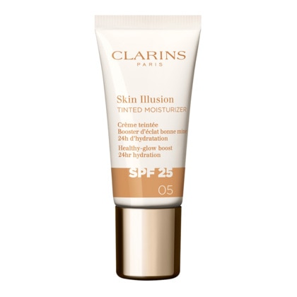 Clarins CREMES TEINTEES Skin illusion tinted moisturizer spf25 - crème teintée booster d'éclat 1 of 4