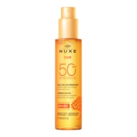 150ml Nuxe NUXE SUN Huile bronzante visage & corps haute protection spf50 