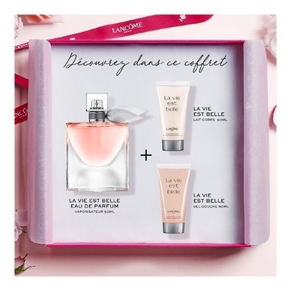 Coffret eau de parfum + lait pour le corps + gel douche