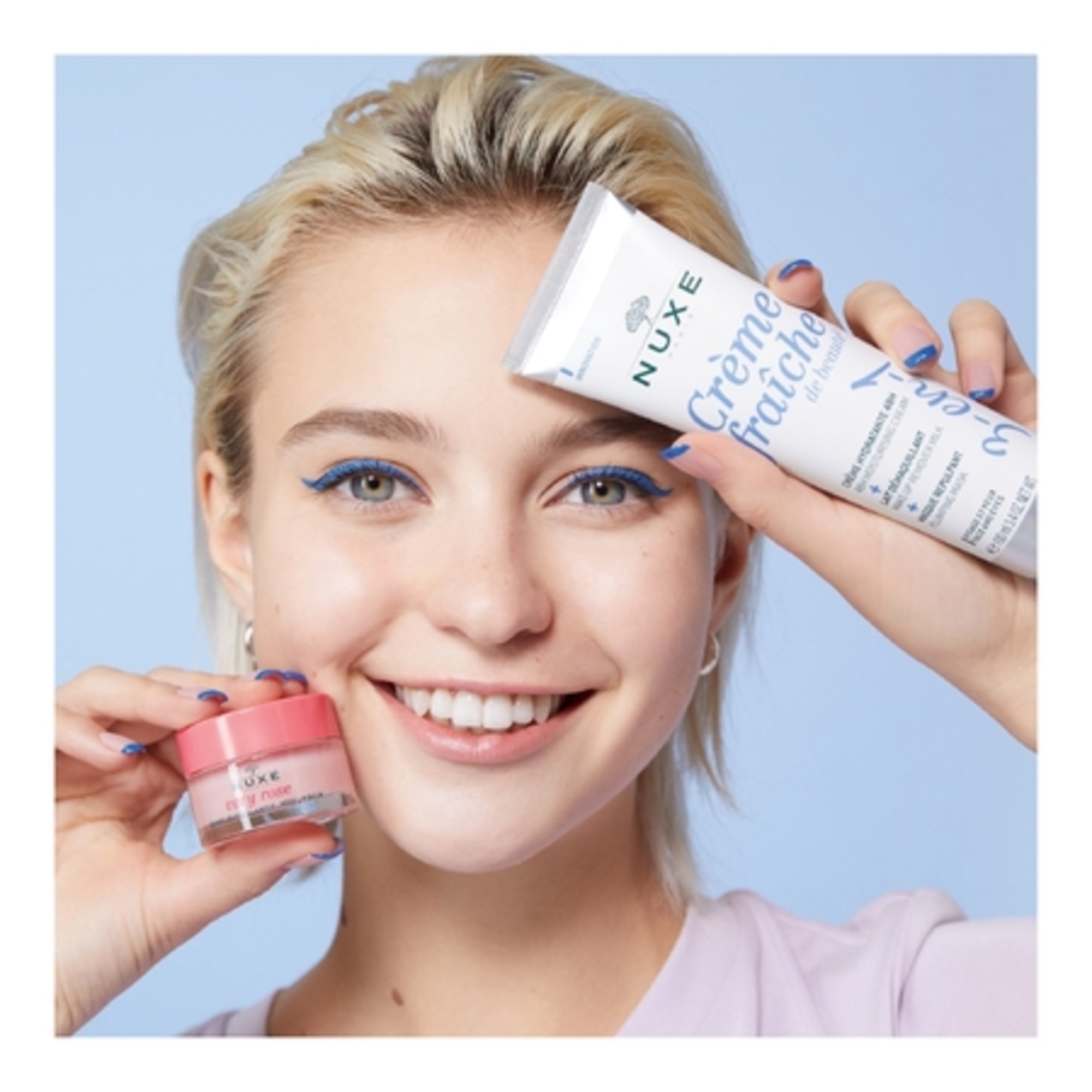 Crème 3-en-1 hydratante 48h + lait démaquillant + masque repulpant