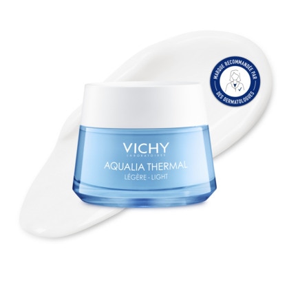 50mL VICHY AQUALIA THERMAL Crème réhydratante légère visage pour peaux normales à mixtes  1 of 4 