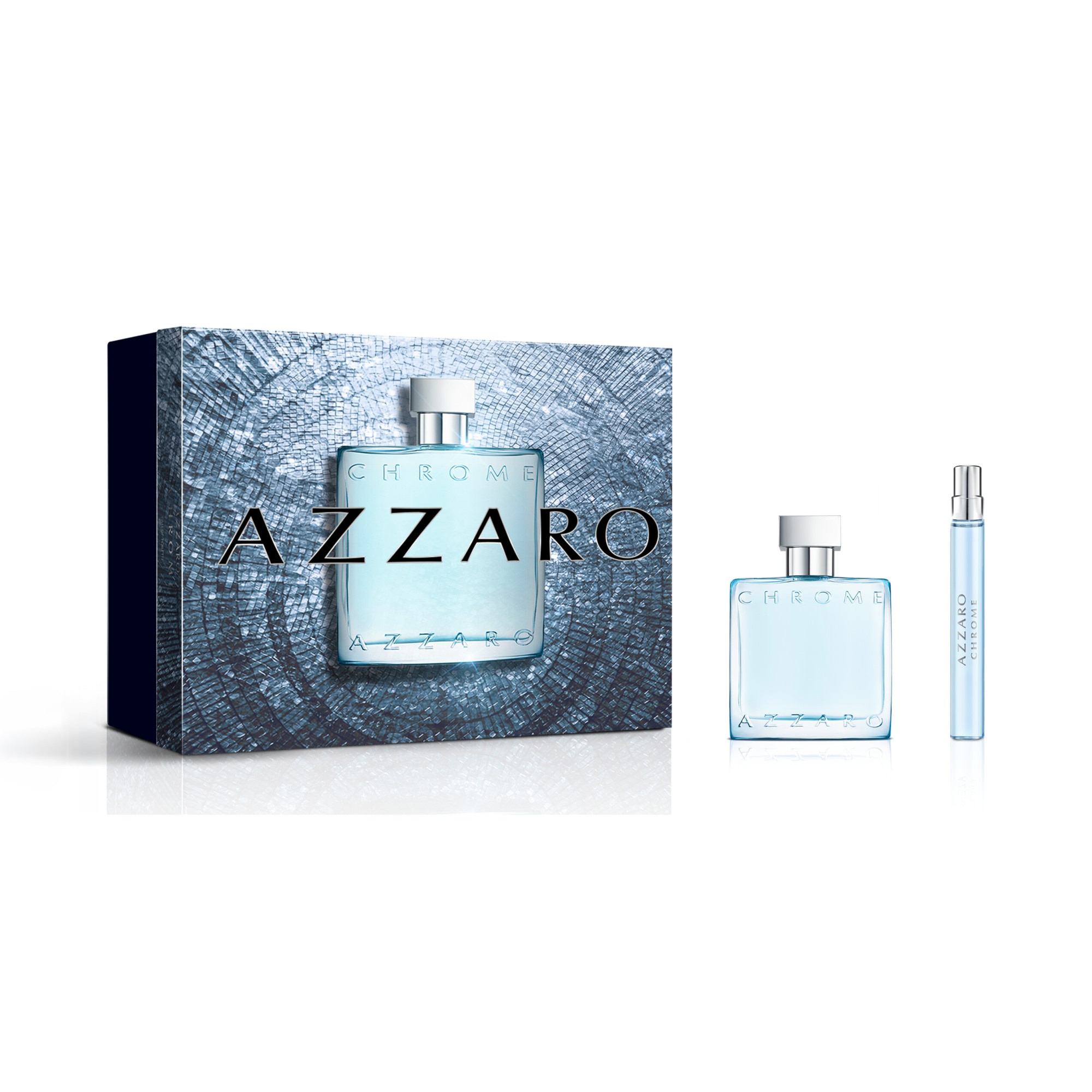 AZZARO CHROME Coffret - eau de toilette + un format voyage 1 of 1 Coffret - eau de toilette + un format voyage