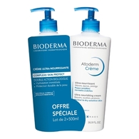 500ml BIODERMA ATODERM Crème ultra peaux sensibles & sèches - lot de 2  1 of 2 