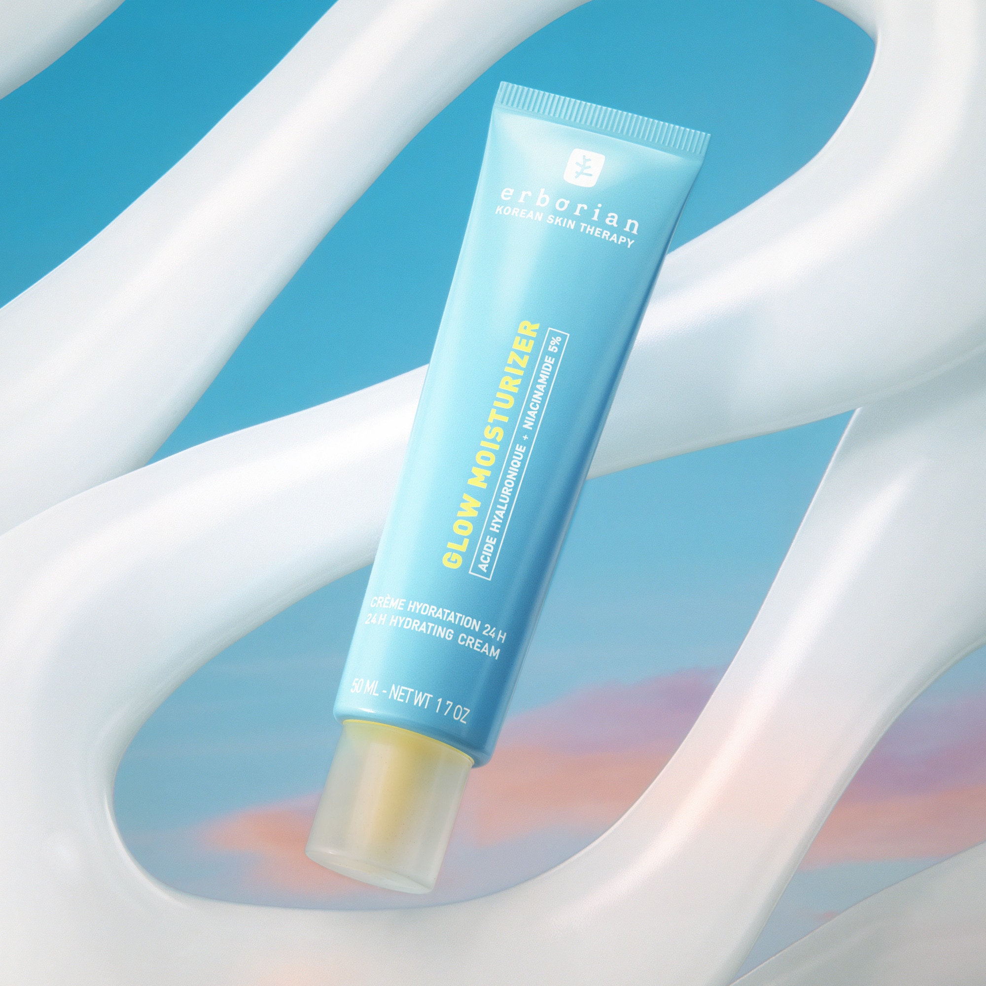 ERBORIAN GLOW MOISTURIZER Crème hydratation 24h effet glass skin 1 of 4