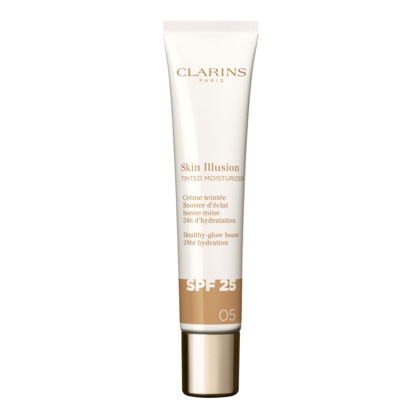 Clarins CREMES TEINTEES Skin illusion tinted moisturizer spf25 - crème teintée booster d'éclat 1 of 4
