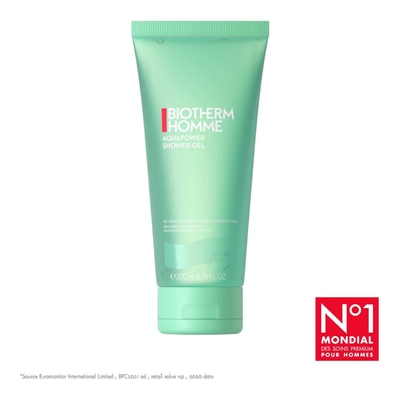 Biotherm - Homme Aquapower - Gel Douche Revigorant Corps & Cheveux - 200ml