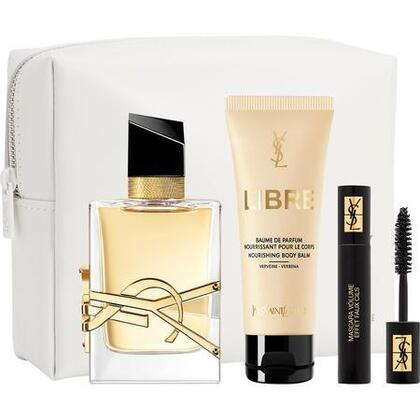 Coffret eau de parfum + lait pour le corps + mascara