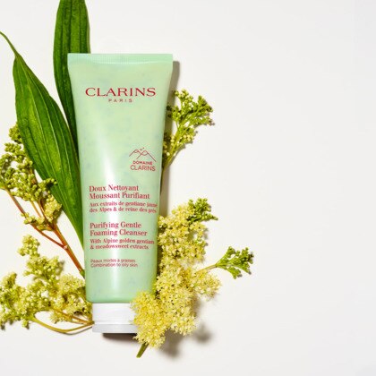 125ML Clarins DEMAQUILLANTS Doux nettoyant moussant purifiant ? peaux mixtes à grasses  1 of 4 