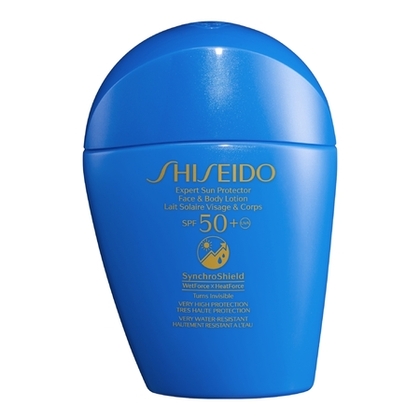 50mL Shiseido SYNCHROSHIELD Lait solaire visage & corps SPF 50+  1 of 2 