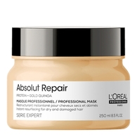 250ML L'ORÉAL PROFESSIONNEL ABSOLUT REPAIR Masque restructurant pour cheveux abîmés  1 of 2 