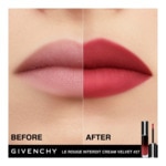  GIVENCHY LE ROUGE INTERDIT CREAM VELVET Rouge à lèvres mat longue tenue  3 of 4 Rouge à lèvres mat longue tenue