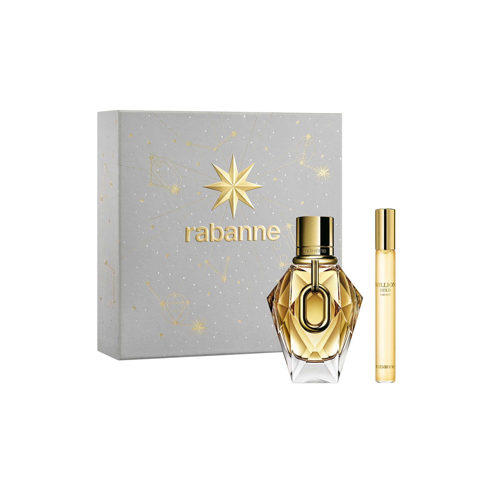 Rabanne - Million Gold For Her - Coffret Eau De Parfum + Vaporisateur De Voyage