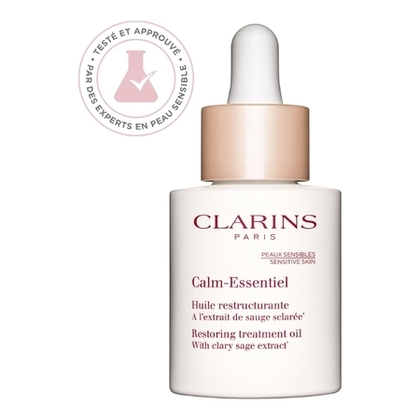 30ml Clarins CALM ESSENTIEL Huile Restructurante   A l’extrait de sauge sclarée*  1 of 4 