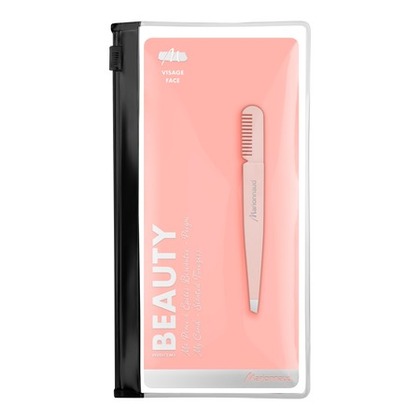 MA PINCE A EPILER BISEAUTE PEIGNE ROSE