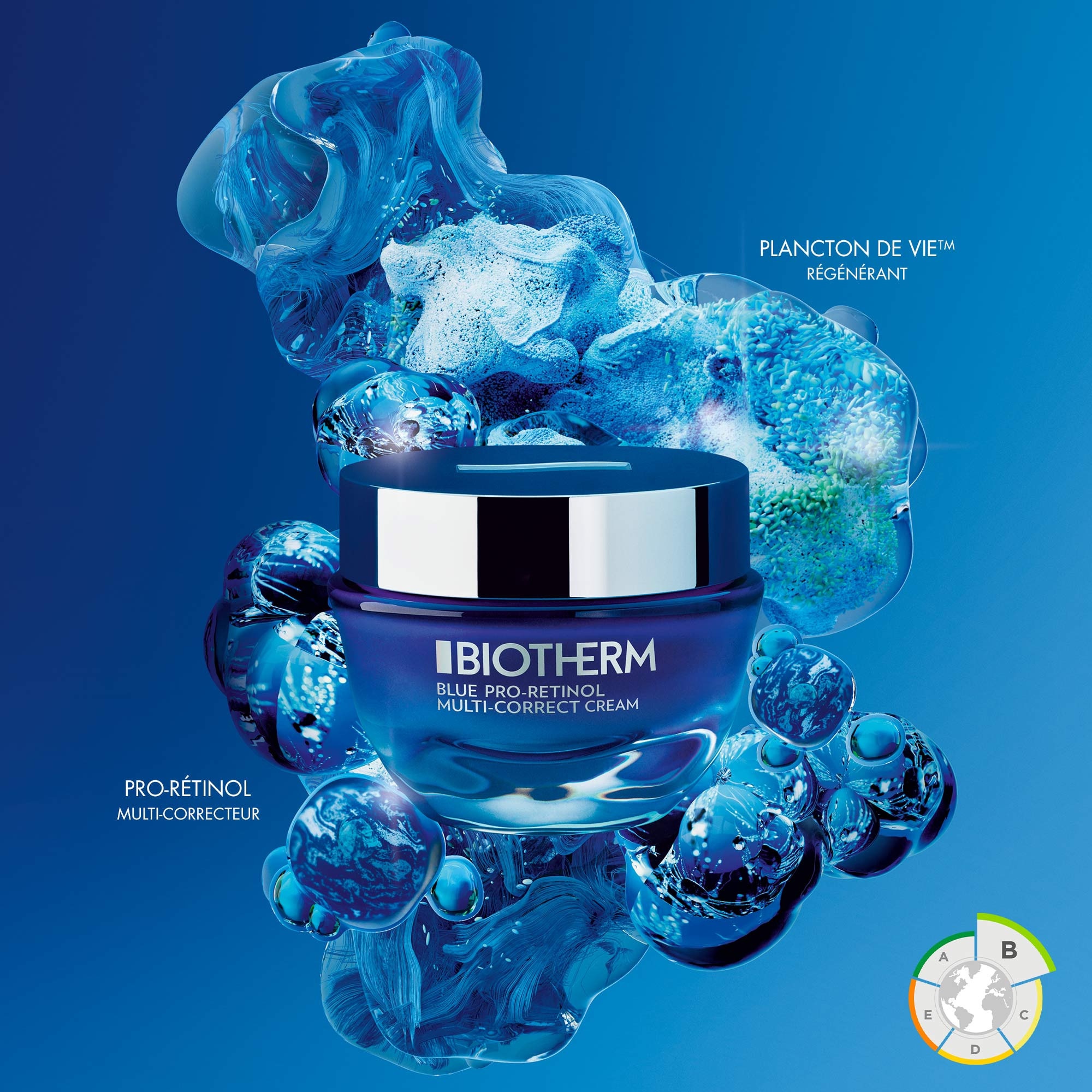 75ML BIOTHERM BLUE PRO-RETINOL Crème anti-âge et anti-rides multi-correction 1 of 4