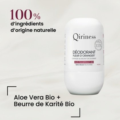 Déodorant fleur d'oranger anti-transpirant 48h