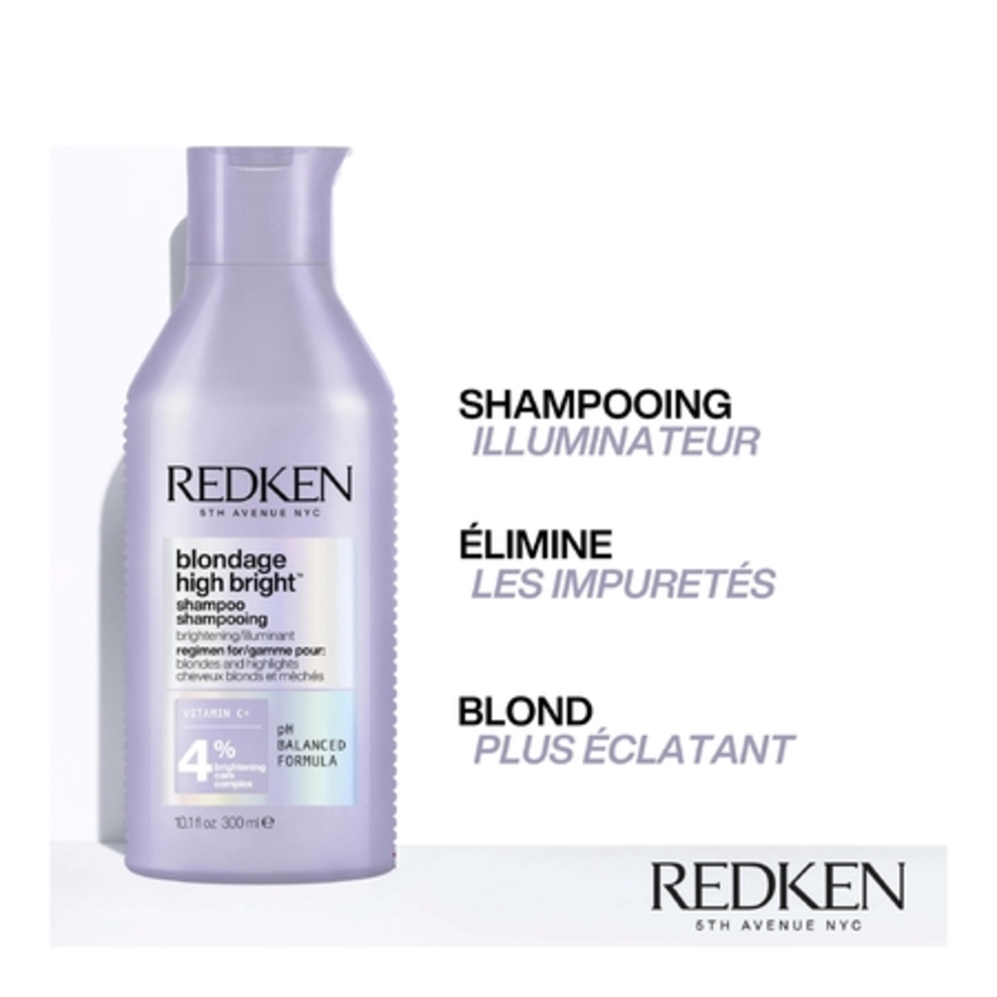 Shampooing éclat pour cheveux blonds