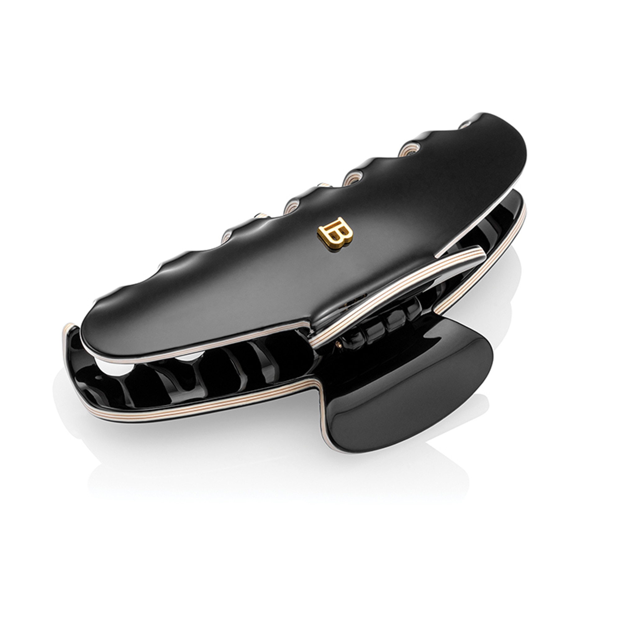 Pince noire&blanche à cheveux large