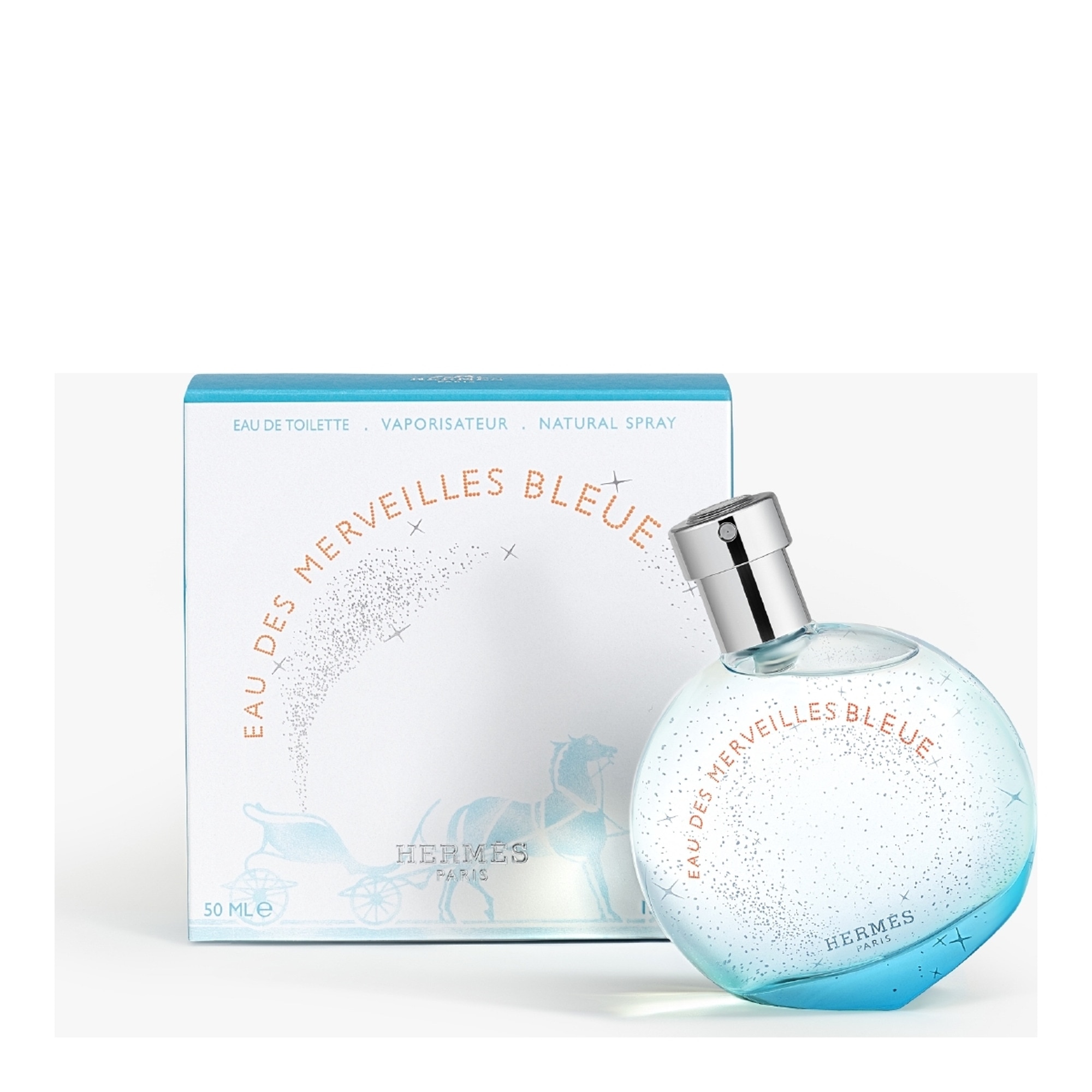 50ML Hermès EAU DES MERVEILLES Eau de toilette - eau des merveilles bleue 1 of 4