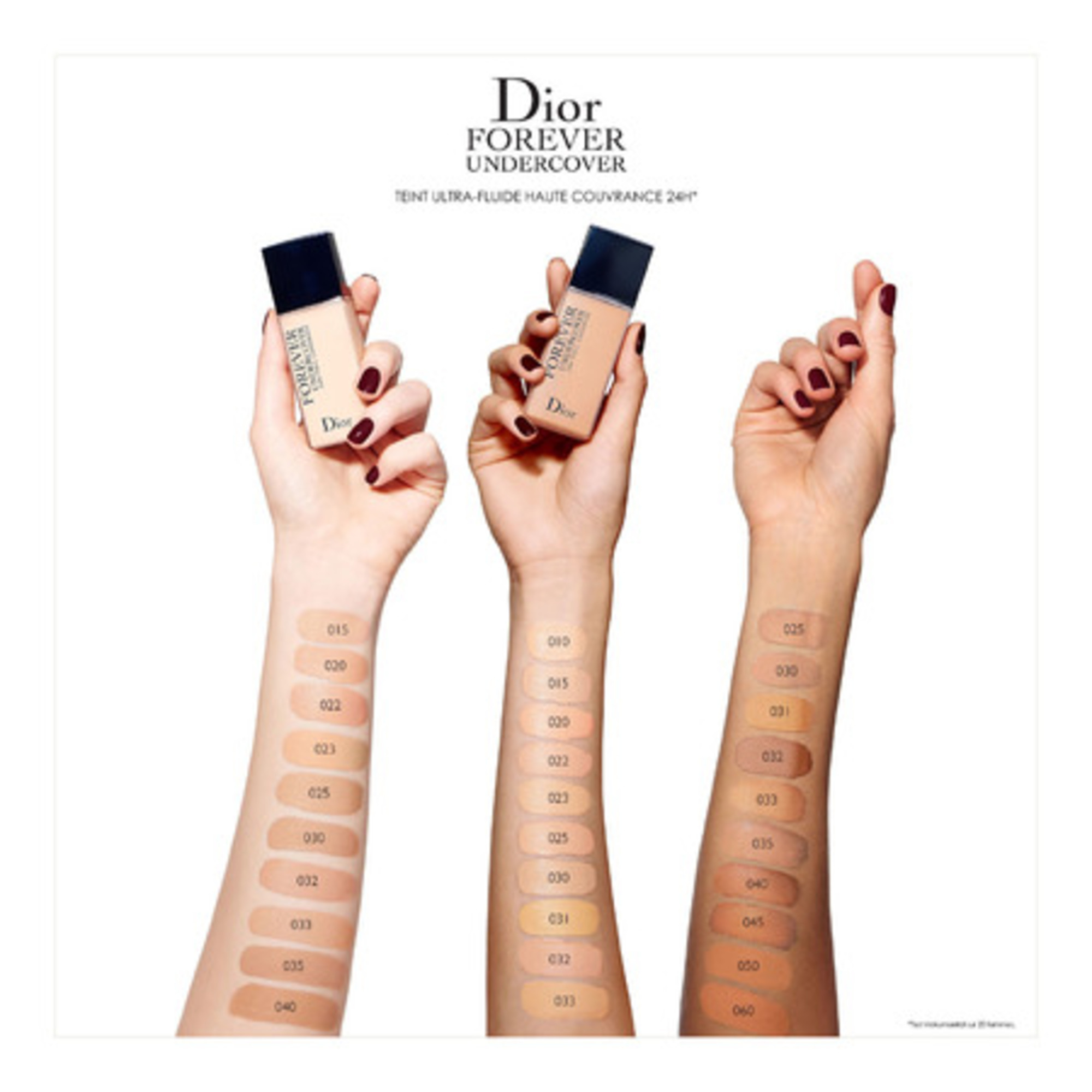 Fond de teint fluide haute couvrance 24h*