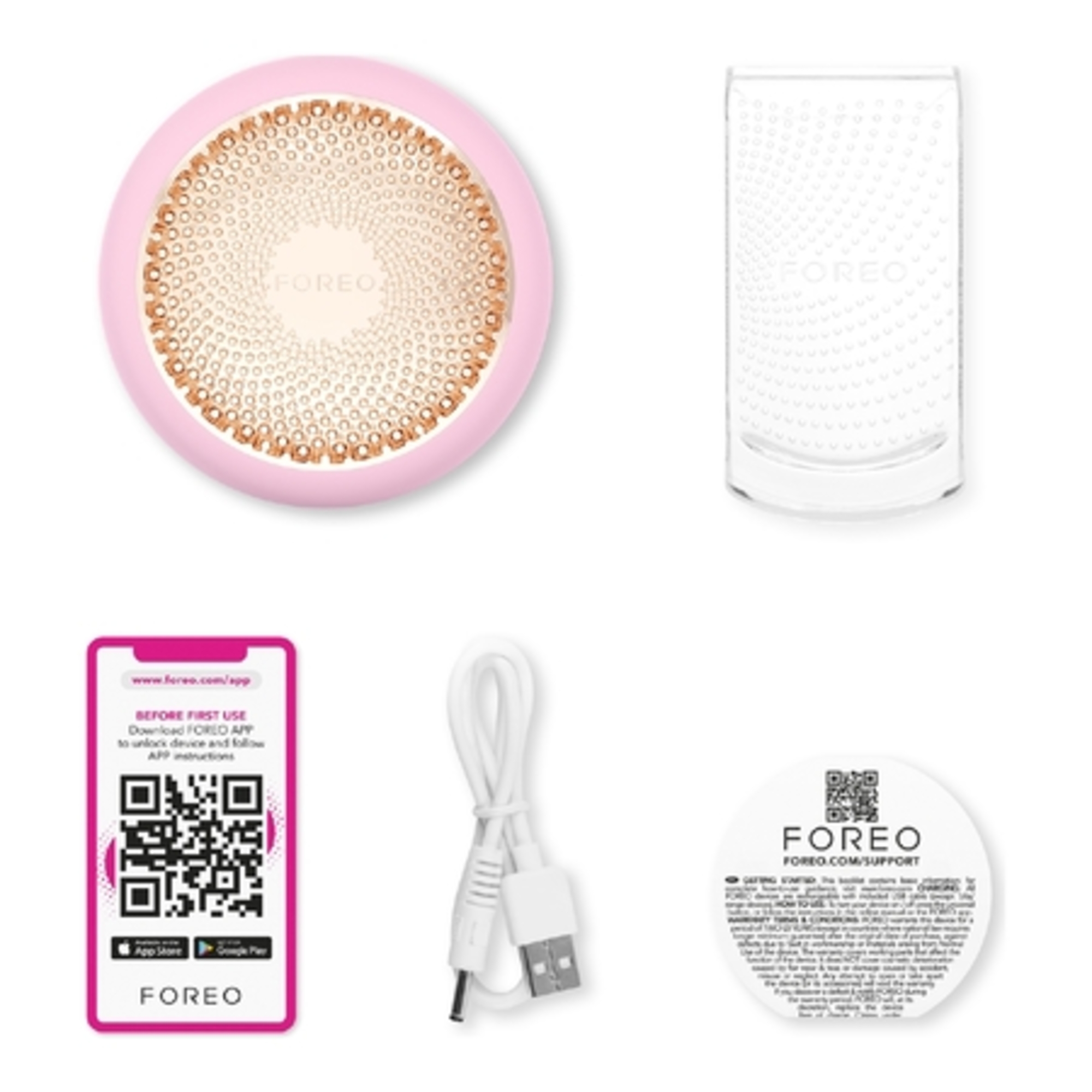 Appareil de soin visage hydratation intense - rose