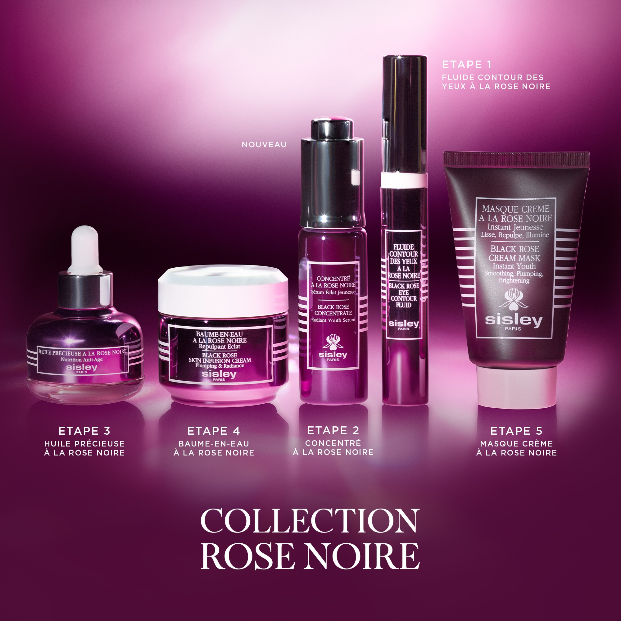 Masque crème à la rose noire