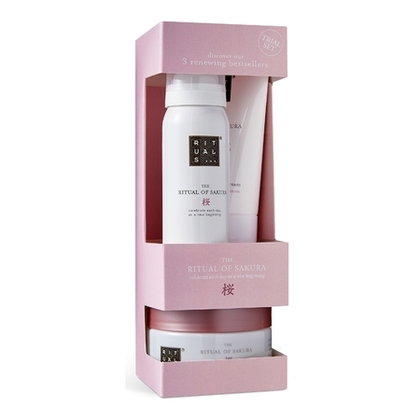  RITUALS THE RITUAL OF SAKURA Coffret voyage ressourçant soin corps - lait de riz & fleur de cerisier  1 of 4 