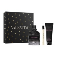  Valentino BORN IN ROMA UOMO Coffret eau de toilette + gel douche + vaporisateur voyage eau de toilette  1 of 2 