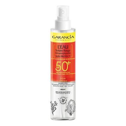 150ml GARANCIA L'EAU SOLAIRE ROUGE METAMORPHOSANTE Eau rouge metamorphosante actif accélérateur de bronzage spf50+  1 of 1 