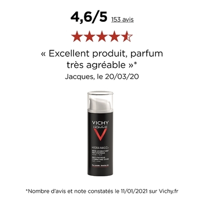 50ML VICHY HOMME V Soin hydratant anti-fatigue visage et yeux  1 of 4 