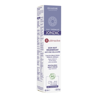 40ML EAU THERMALE JONZAC SUBLIMACTIVE Soin nuit régénérant anti-âge cellulaire  1 of 2 