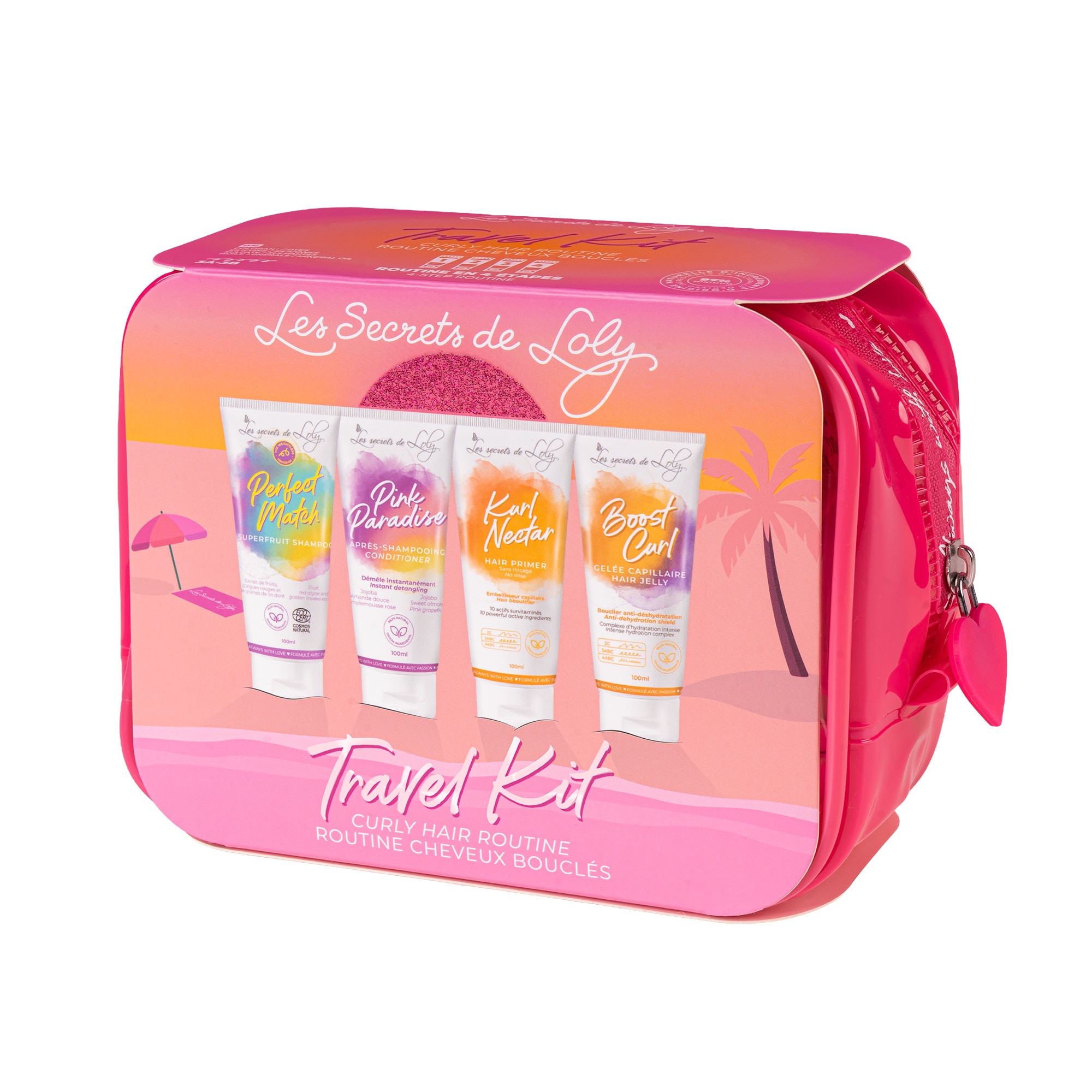 Les Secrets De Loly - Trousse Cheveux Bouclés - Trousse Cheveux Bouclés - Format Voyage