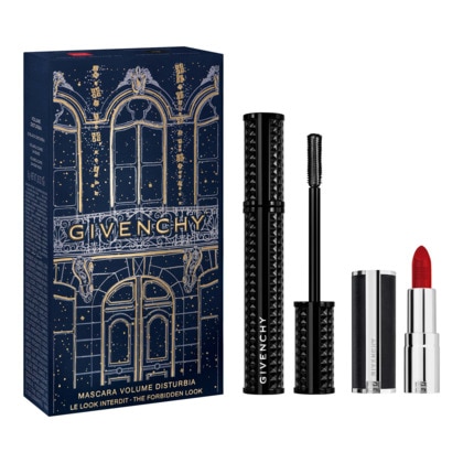  GIVENCHY COFFRET MAQUILLAGE Coffret le look interdit - mascara disturbia + mini le rouge interdit intense silk  1 of 4 