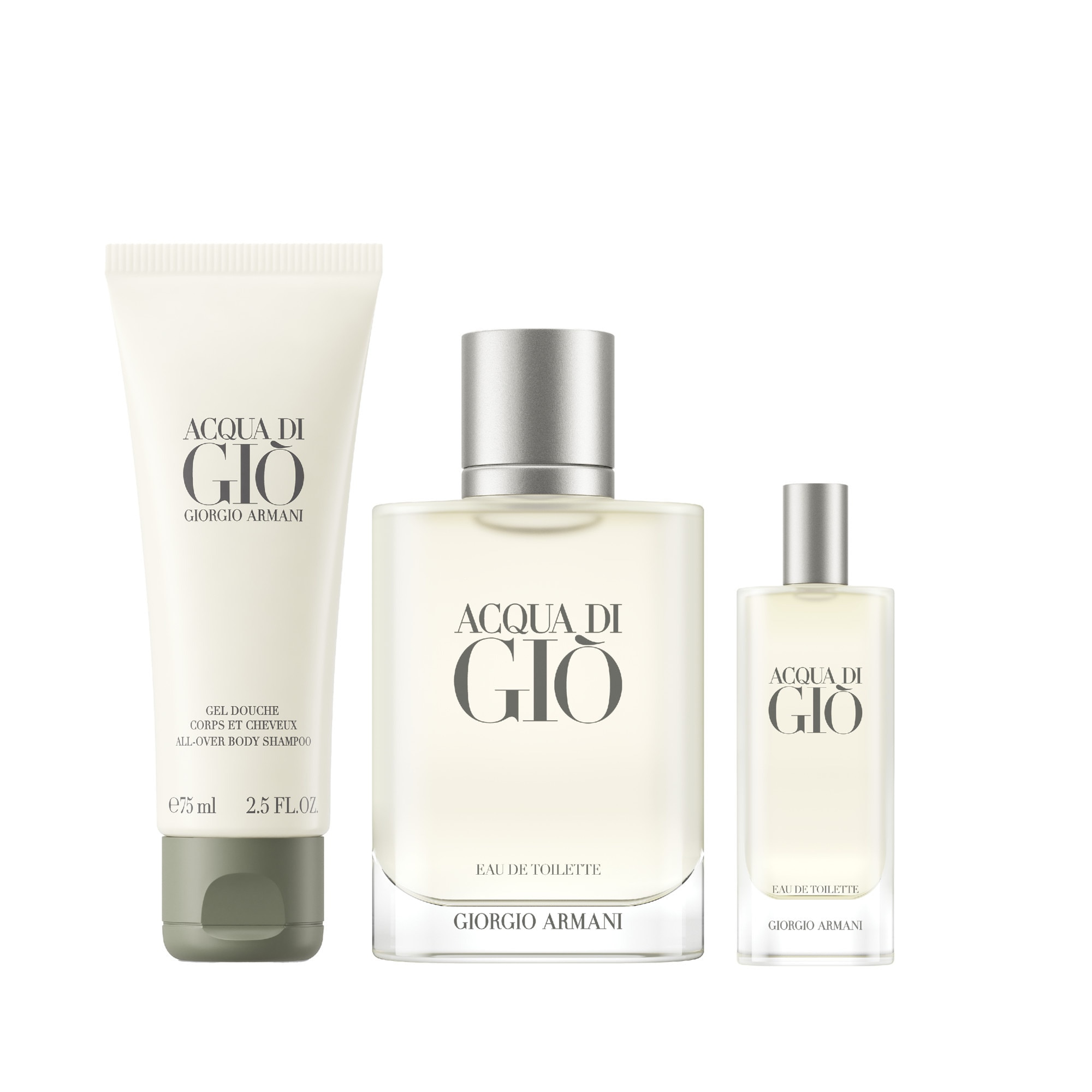 Coffret - eau de toilettel + gel douche + format voyage