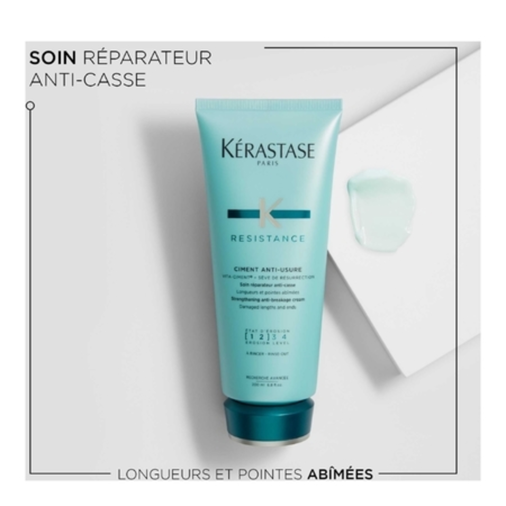Ciment anti-usure force architecte cheveux abimés
