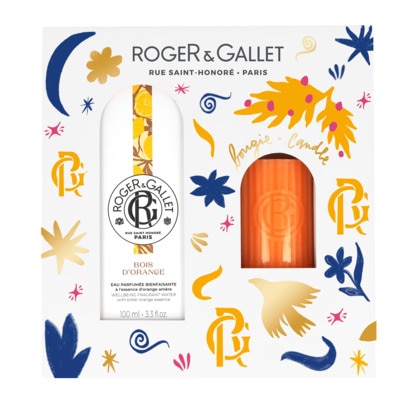  Roger & Gallet BOIS D'ORANGE Coffret - eau parfumée + bougie parfumée  1 of 1 