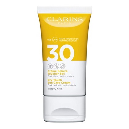 50ml Clarins CRÈME SOLAIRE VISAGE Crème Solaire Toucher Sec Visage UVA/UVB 30  1 of 4 