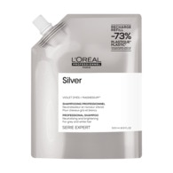 500mL L'ORÉAL PROFESSIONNEL SERIE EXPERT Shampooing déjaunissant pour cheveux gris et blancs.  1 of 2 