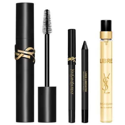 Coffret - mascara+crayon pour les yeux+eau de parfum