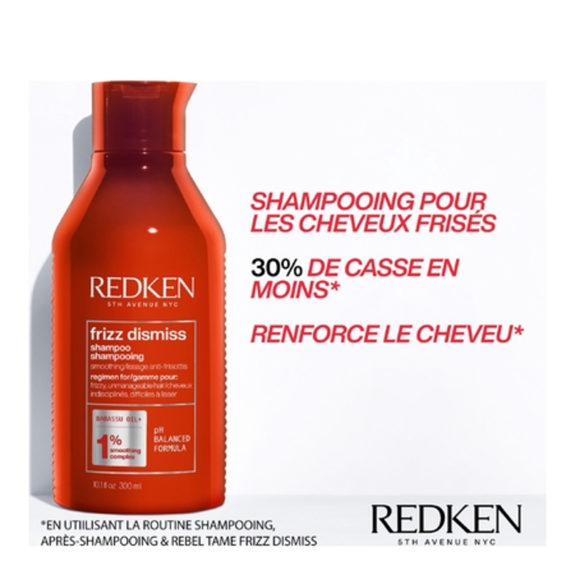 Shampoing anti-frisottis cheveux fins et cheveux épais