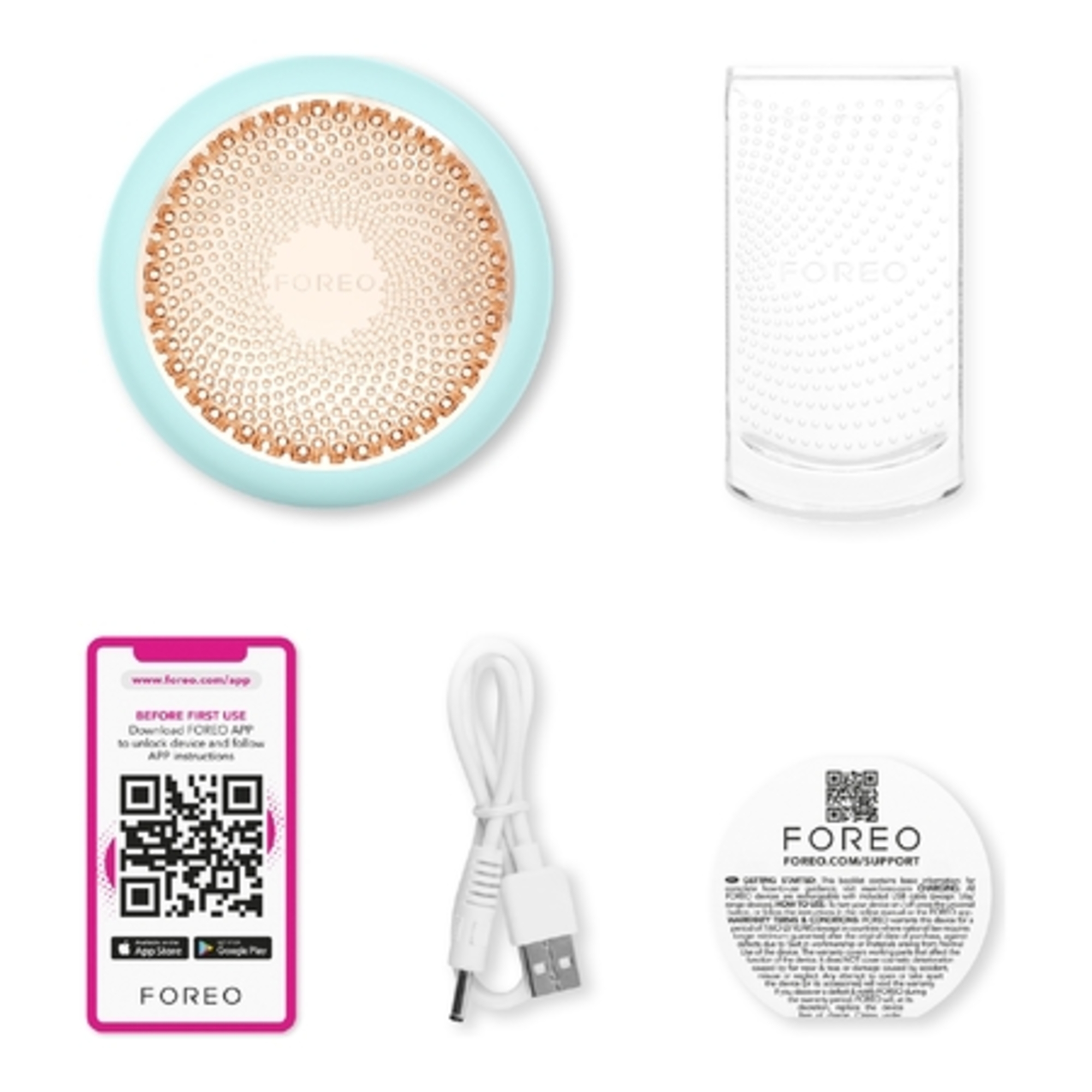 Appareil de soin visage hydratation intense - bleu