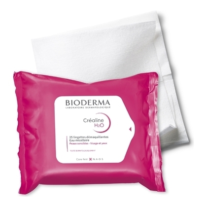 194G BIODERMA CRÉALINE H2O Lingettes démaquillantes visage & yeux peaux sensibles  1 of 3 