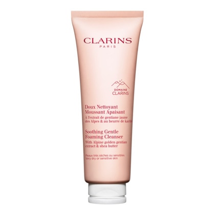 125ML Clarins DEMAQUILLANTS Doux nettoyant moussant apaisant - peaux très sèches ou sensibles  1 of 4 